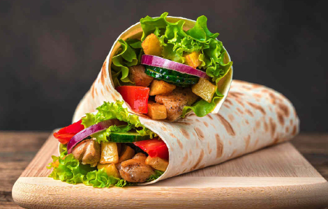 Charcoal Kebab Wrap